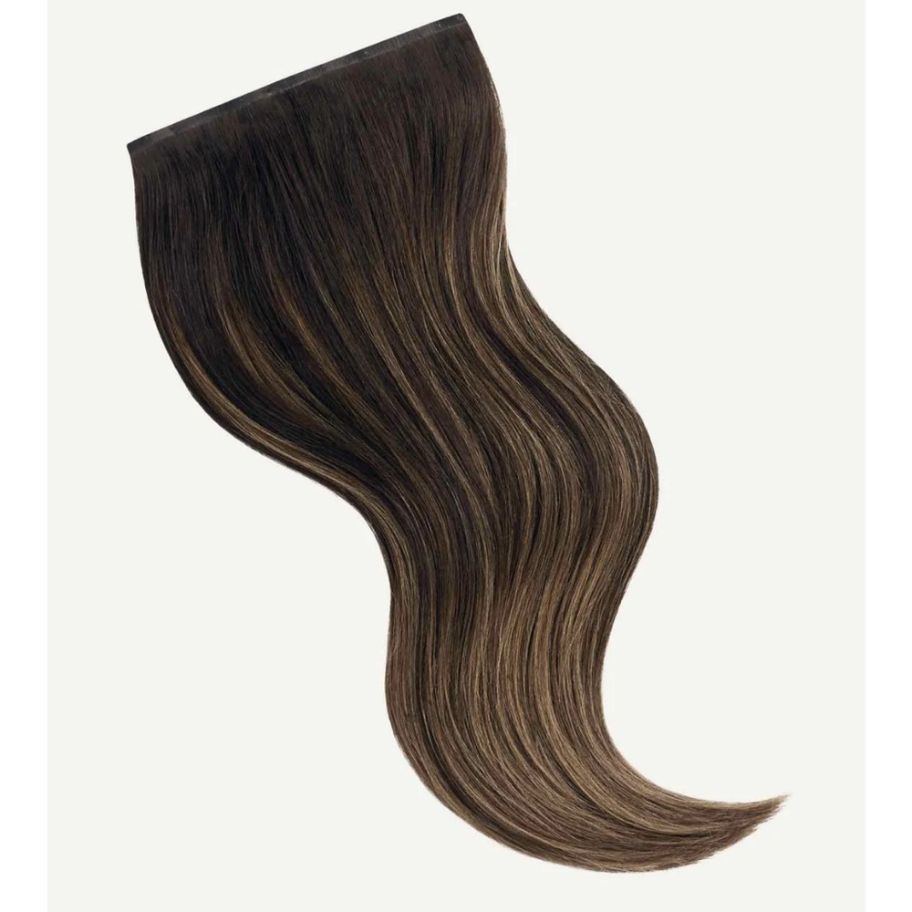 Luxy 16" Seamless Mocha Bronde Balayage Clip-Ins - Picture 4 of 11